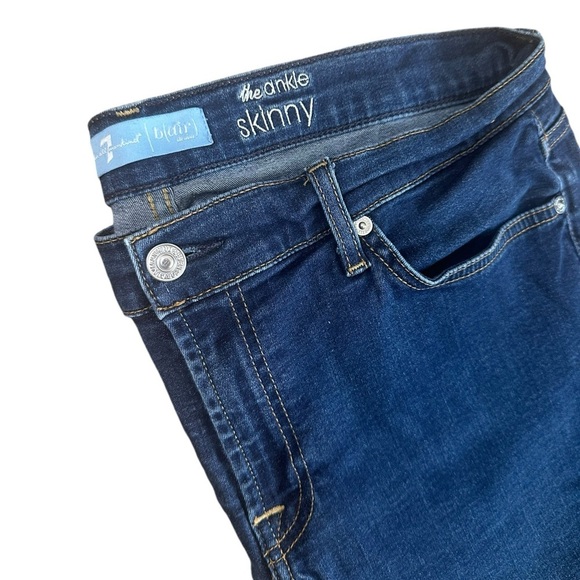 7 For All Mankind | The Ankle Skinny Jeans | Size 33 Womens | Womens Denim - Picture 2 of 5